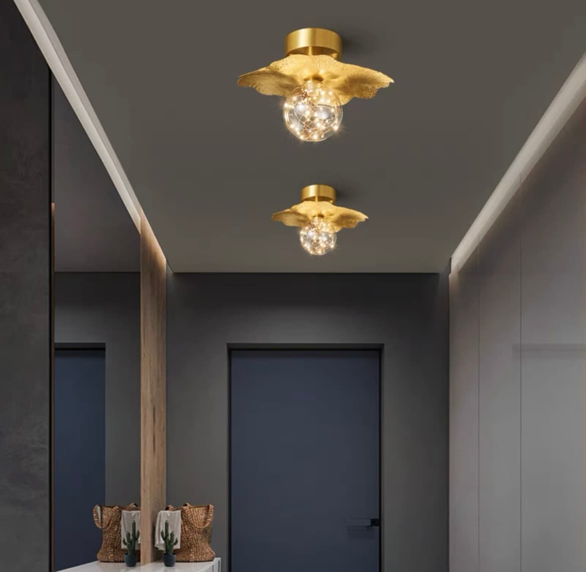 Потолочный светильник INGELA BLACK/GOLD