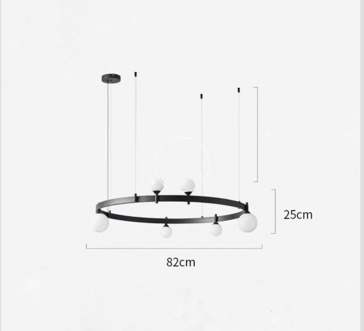 Кольцевые люстры и светильники DINO