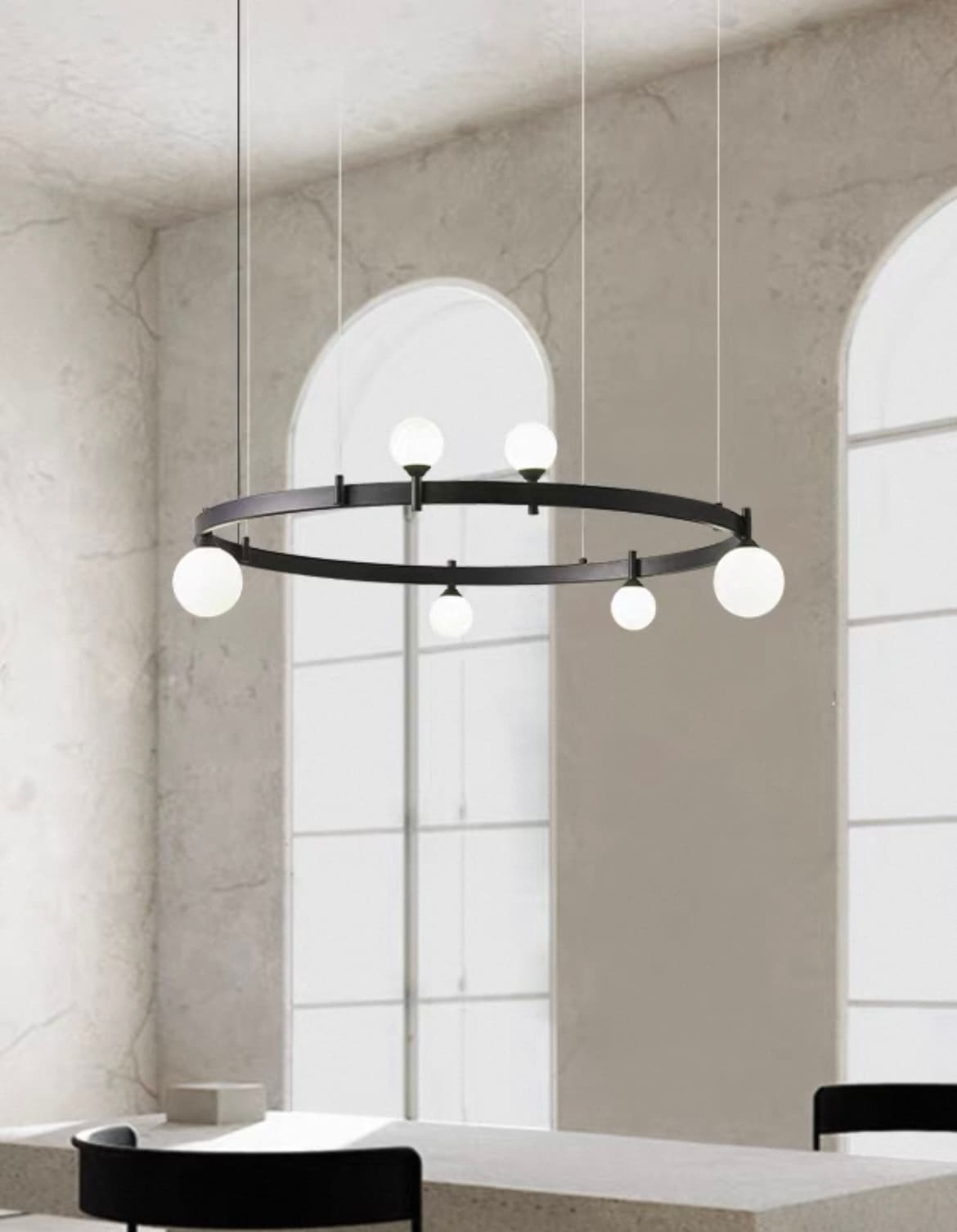 Кольцевые люстры и светильники DINO