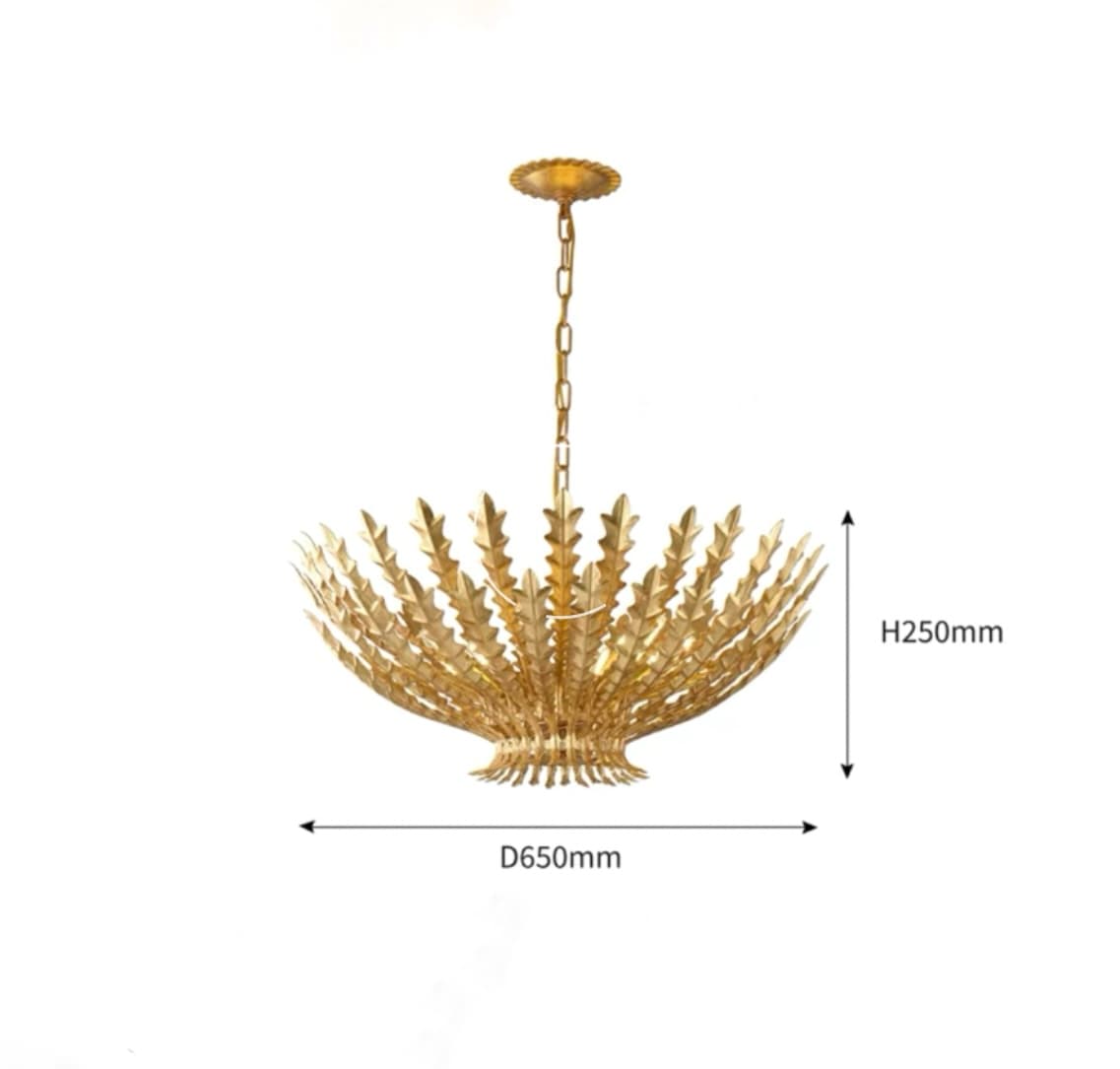 Люстра ZEVS Античное золото