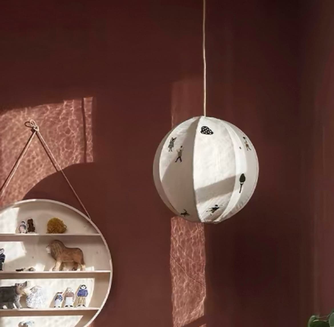 Park Embroidered Textile Pendant Lamp M337