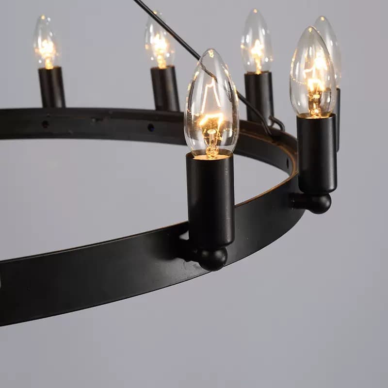Кольцевая люстра Molring Black 