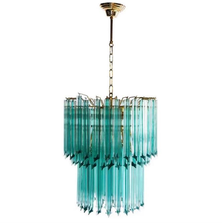 Дизайнерская люстра Blue Lagoon glass бирюзовое стекло