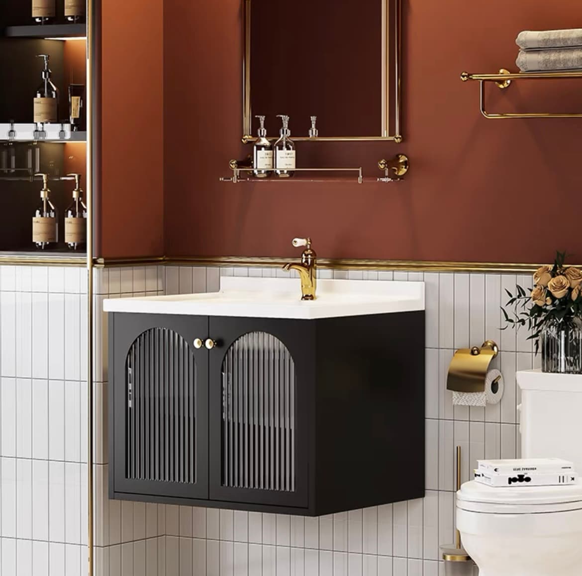 Тумба с раковиной для санузла