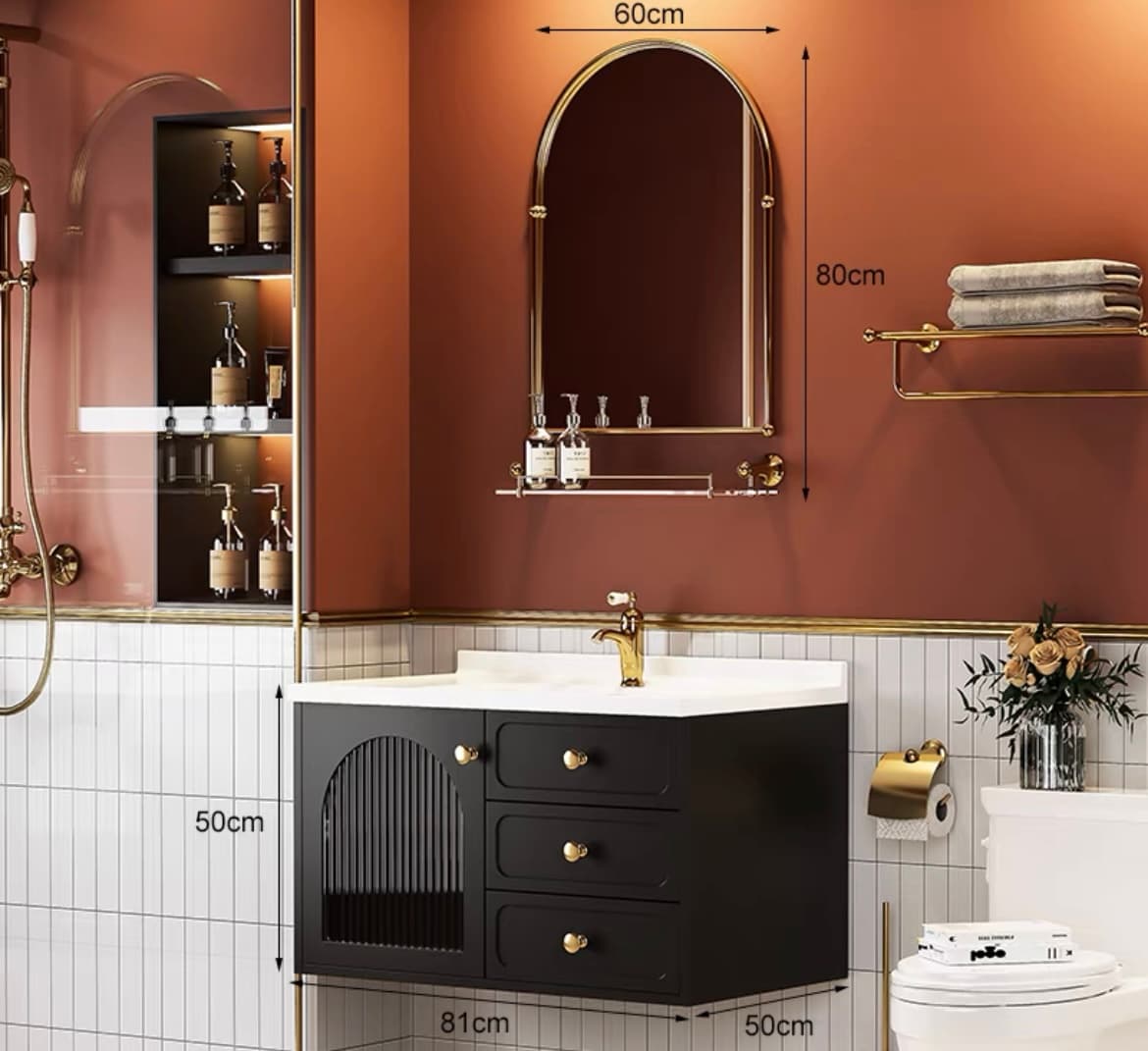 Тумба с раковиной для санузла