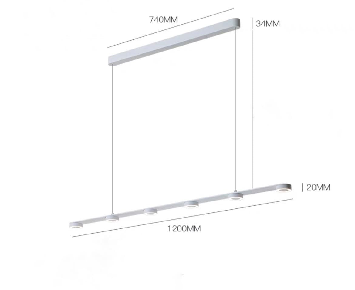 Реечная люстра HOLLAND L